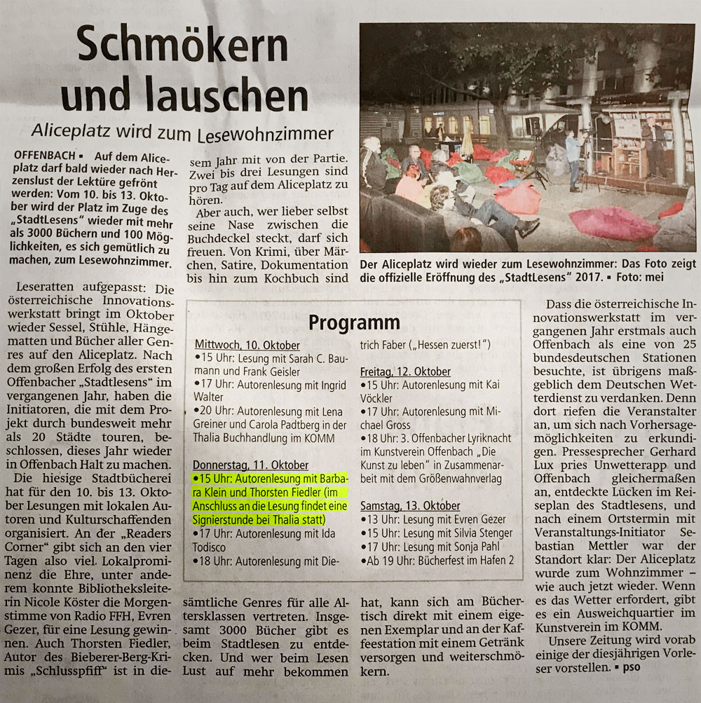 Thorsten Fiedler | Offenbach-Post vom 05.09.2018