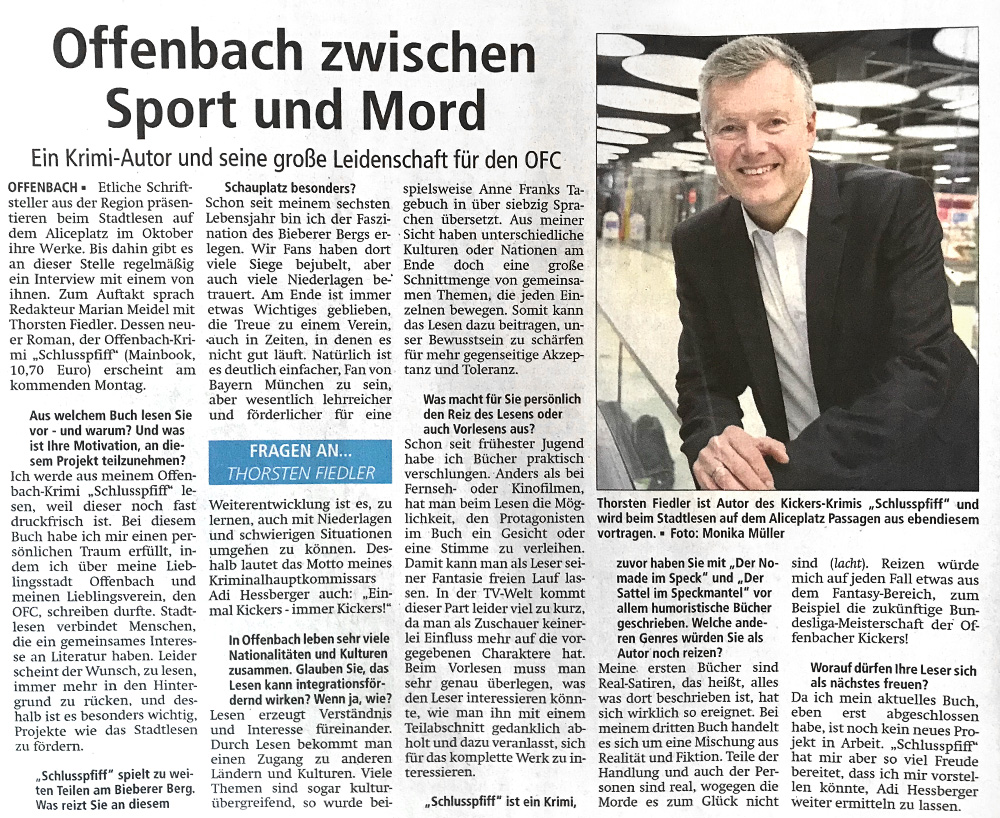 Thorsten Fiedler | Offenbach-Post vom 08.09.2018
